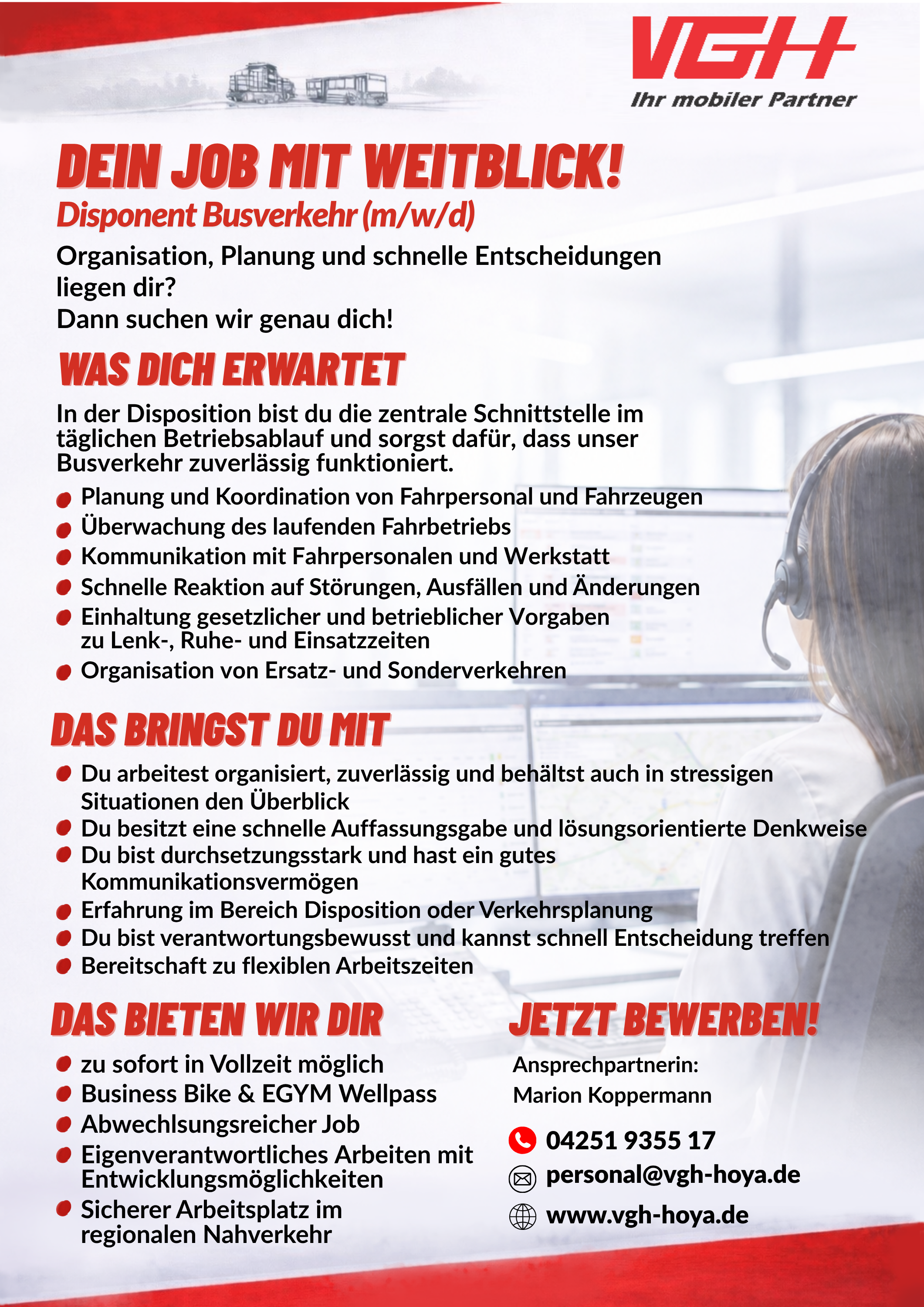 Disponent DEIN JOB MIT WEITBLICK